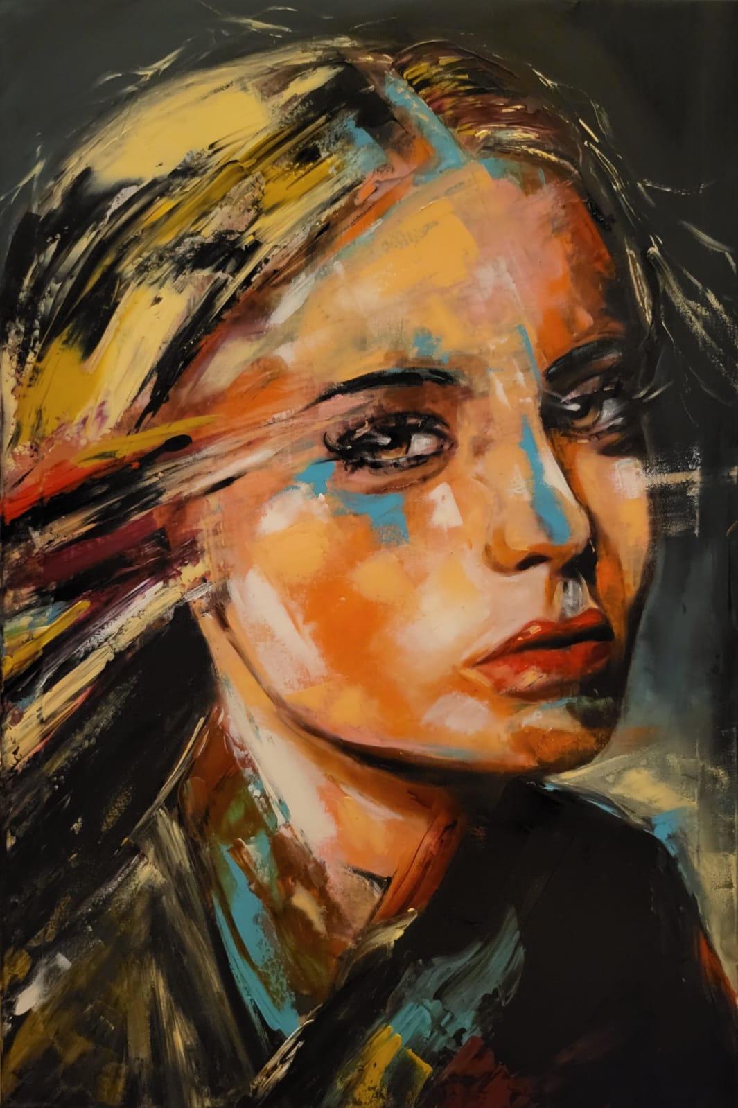 ArteDiAlina.com painting: I'm not a Blonde